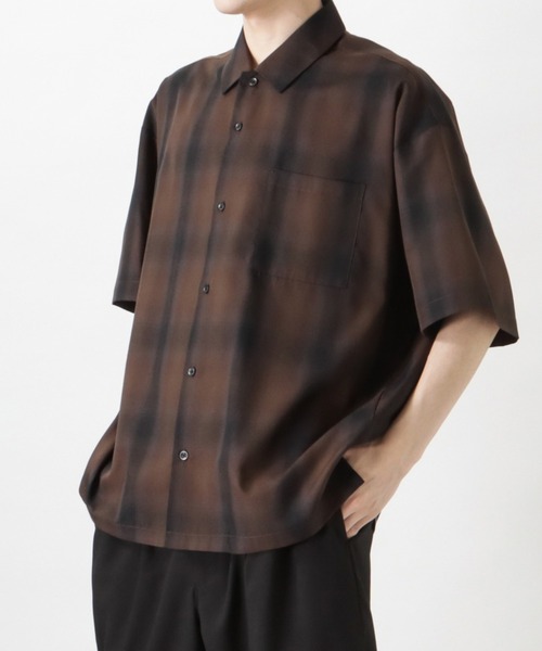 Mossimo（モッシモ）の「mossimo モッシモ オンブレチェック半袖シャツ