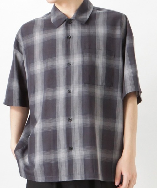 Mossimo（モッシモ）の「mossimo モッシモ オンブレチェック半袖シャツ