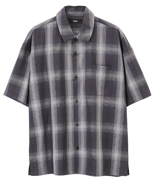 Mossimo（モッシモ）の「mossimo モッシモ オンブレチェック半袖シャツ