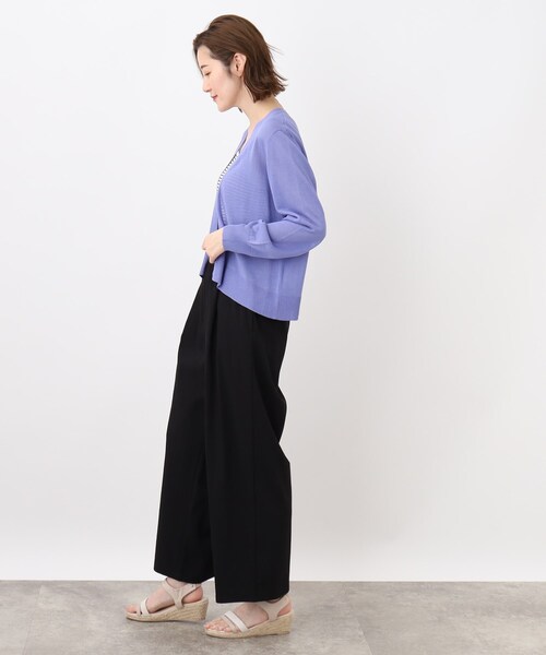 grove（グローブ）の「◆ひんやり＆らくちん着心地◎ウエストシャーリングパンツ（その他パンツ・レディース・ダークグリーン/ブラウン系/ブラック・02/03/01/05/04）」の7枚目の写真