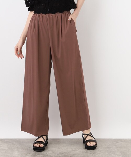 grove（グローブ）の「◆ひんやり＆らくちん着心地◎ウエストシャーリングパンツ（その他パンツ・レディース・ダークグリーン/ブラウン系/ブラック・02/03/01/05/04）」の16枚目の写真