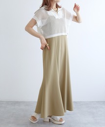 w closet | 【SETアイテム】ハーフジップメッシュニット&キャミワンピース(ワンピース)
