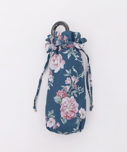 axes femme（アクシーズファム）の「ローズ柄晴雨兼用折傘（折りたたみ傘・レディース・ネイビー/キナリ・FREE）」の15枚目の写真