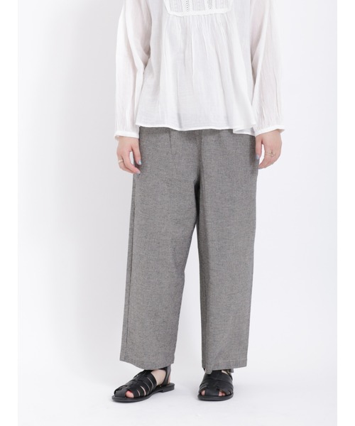 Samansa Mos2(サマンサ モスモス)の「【接触冷感 UVカット】のんびりリラックスパンツ(その他パンツ・レディース・グリーン/ベージュ/チャコール/ブラック・フリ-)」の14枚目の写真