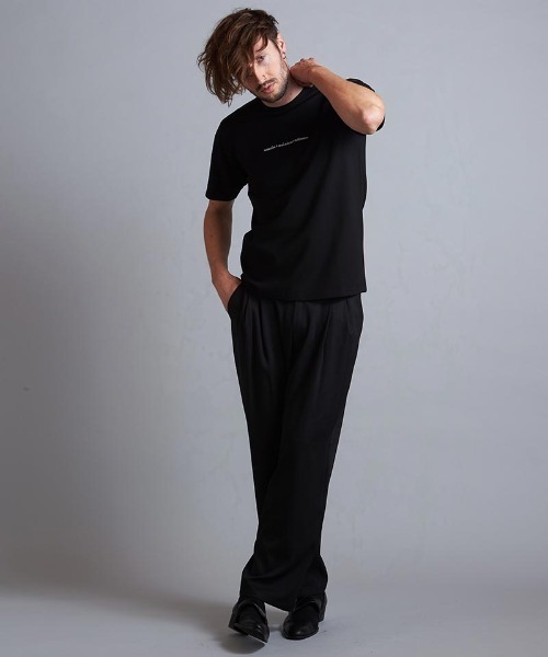 NO ID.(ノーアイディ)の「mt8392-エンブロイダリーメッセージC-N-T Tシャツ(Tシャツ/カットソー・メンズ・ライトベージュ/ブラック/ホワイト・02/01)」の12枚目の写真