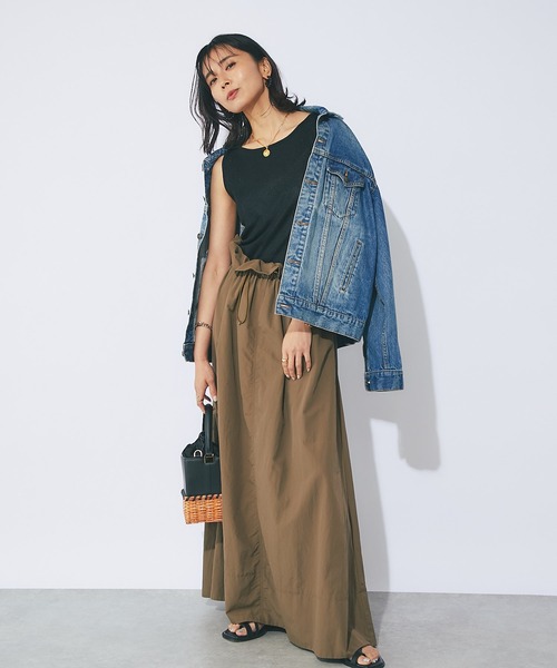 RIVE DROITE（リヴドロワ）の「メタリックリブニット（タンクトップ・レディース・ブラック/シルバー/ゴールド・FREE）」の19枚目の写真