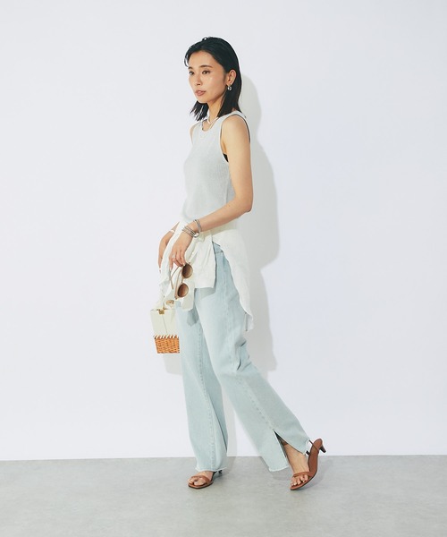 RIVE DROITE（リヴドロワ）の「メタリックリブニット（タンクトップ・レディース・ブラック/シルバー/ゴールド・FREE）」の8枚目の写真