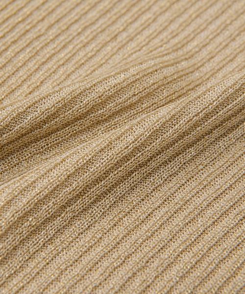 RIVE DROITE（リヴドロワ）の「メタリックリブニット（タンクトップ・レディース・ブラック/シルバー/ゴールド・FREE）」の10枚目の写真