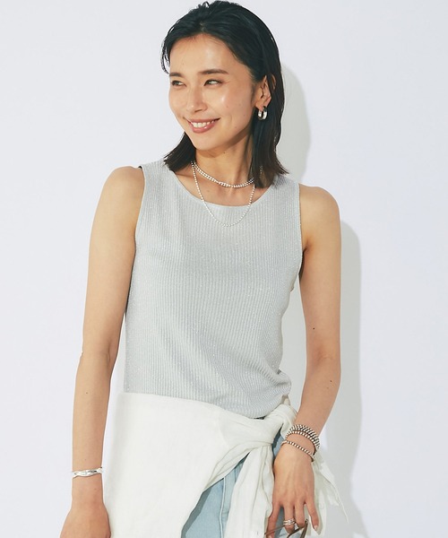 RIVE DROITE（リヴドロワ）の「メタリックリブニット（タンクトップ・レディース・ブラック/シルバー/ゴールド・FREE）」の16枚目の写真