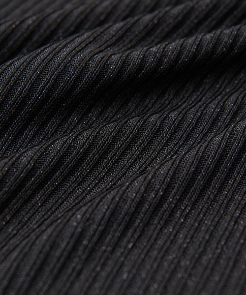 RIVE DROITE（リヴドロワ）の「メタリックリブニット（タンクトップ・レディース・ブラック/シルバー/ゴールド・FREE）」の4枚目の写真