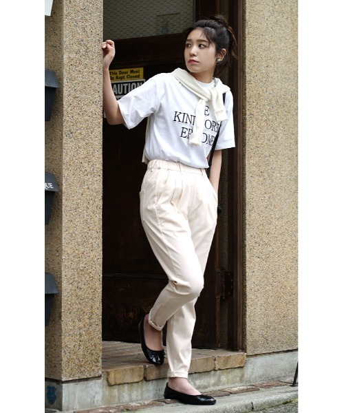 zootie（ズーティー）の「COOL TOUCH 接触冷感テーパードパンツ（その他パンツ・レディース・アイボリー/ライトベージュ/ダークベージュ/ブラック/カーキ/ベージュ/ベージュ系その他/ブラウン・L/S/LL/M）」の18枚目の写真