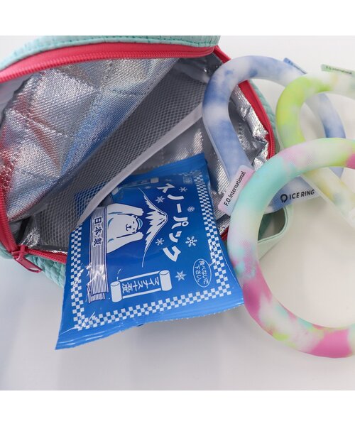 Ampersand（アンパサンド）の「ICE RING ヌビポーチ（ポーチ・キッズ・ミント/オレンジ/ラベンダー・MEDIUM）」の11枚目の写真