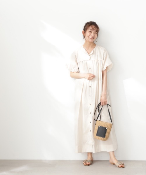 N.（N. Natural Beauty Basic）（エヌエヌナチュラルビューティーベーシック）の「【S Size Line】◆コットンボイルバルーンスリーブワンピース（ワンピース・レディース・ネイビー/レッド/オフホワイト・SMALL/MEDIUM）」の11枚目の写真