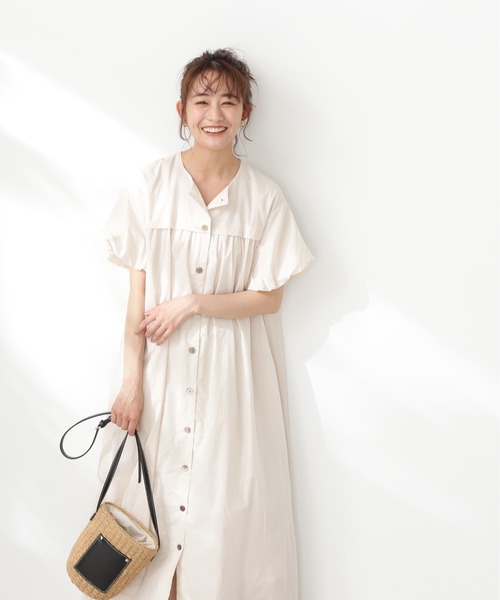 N.（N. Natural Beauty Basic）（エヌエヌナチュラルビューティーベーシック）の「【S Size Line】◆コットンボイルバルーンスリーブワンピース（ワンピース・レディース・ネイビー/レッド/オフホワイト・SMALL/MEDIUM）」の15枚目の写真