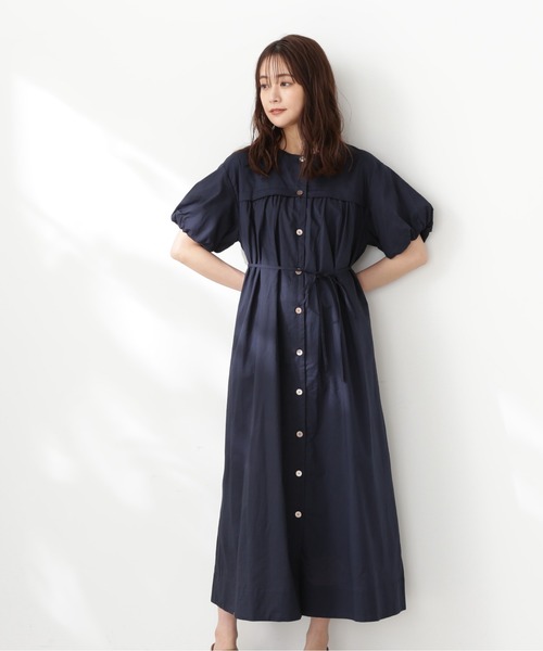 N.（N. Natural Beauty Basic）（エヌエヌナチュラルビューティーベーシック）の「【S Size Line】◆コットンボイルバルーンスリーブワンピース（ワンピース・レディース・ネイビー/レッド/オフホワイト・SMALL/MEDIUM）」の20枚目の写真