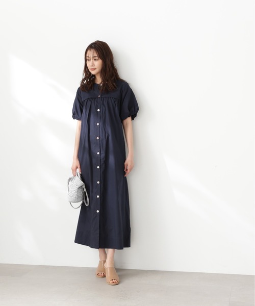 N.（N. Natural Beauty Basic）（エヌエヌナチュラルビューティーベーシック）の「【S Size Line】◆コットンボイルバルーンスリーブワンピース（ワンピース・レディース・ネイビー/レッド/オフホワイト・SMALL/MEDIUM）」の16枚目の写真