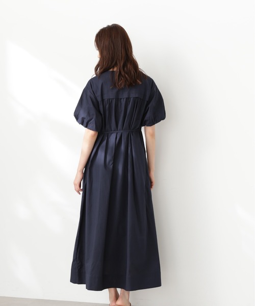 N.（N. Natural Beauty Basic）（エヌエヌナチュラルビューティーベーシック）の「【S Size Line】◆コットンボイルバルーンスリーブワンピース（ワンピース・レディース・ネイビー/レッド/オフホワイト・SMALL/MEDIUM）」の9枚目の写真