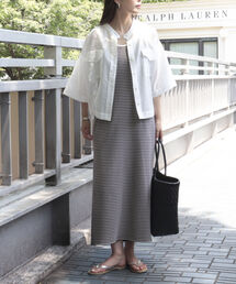 fredy emue | ボーダーロングキャミワンピース(ワンピース)