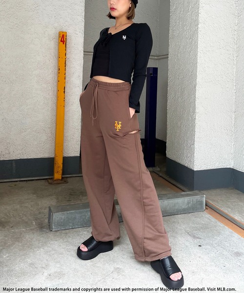 BACK TO THE FIELD(バック トゥー ザ フィールド)の「【MLB】カットリブロゴカーディガン(カーディガン/ボレロ・レディース・オレンジ/ホワイト/ブラック・FREE)」の15枚目の写真