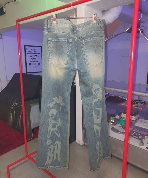 TILLDAWN(ティルダウン)の「【TILLDAWN/ティルドーン】FLARED DENIM PANTS / フレアデニム フレアパンツ デニムパンツ ジーンズ(デニムパンツ・メンズ・ブルー/ブラック・M/L)」の5枚目の写真