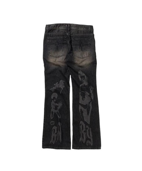 TILLDAWN(ティルダウン)の「【TILLDAWN/ティルドーン】FLARED DENIM PANTS / フレアデニム フレアパンツ デニムパンツ ジーンズ(デニムパンツ・メンズ・ブルー/ブラック・M/L)」の3枚目の写真