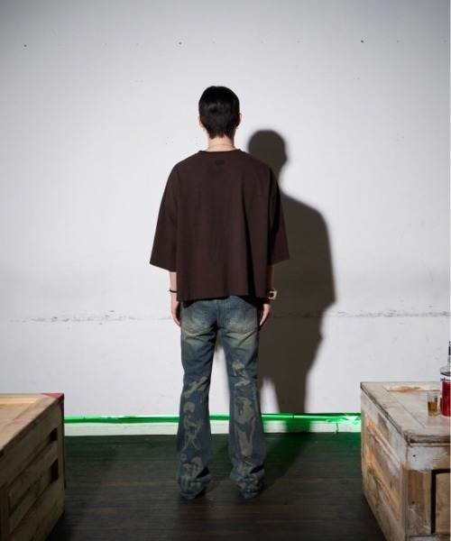 TILLDAWN(ティルダウン)の「【TILLDAWN/ティルドーン】FLARED DENIM PANTS / フレアデニム フレアパンツ デニムパンツ ジーンズ(デニムパンツ・メンズ・ブルー/ブラック・M/L)」の17枚目の写真