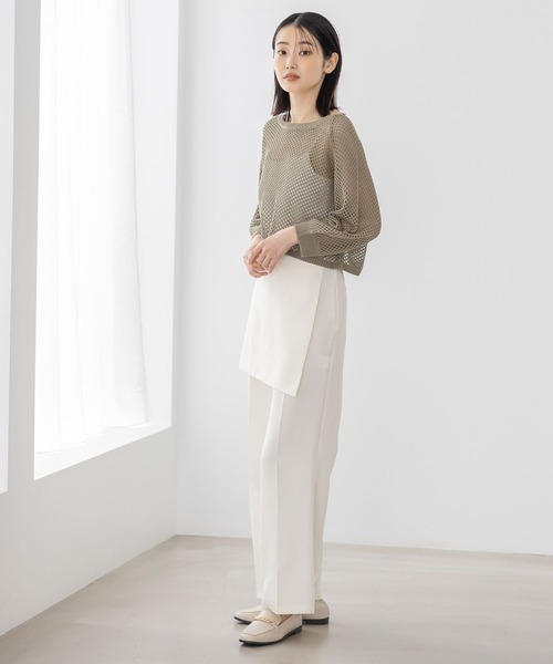 LAKOLE(ラコレ)の「※スカートレイヤーパンツ / 962822(その他パンツ・レディース・ブルーグレー/ブラック/オフホワイト・SMALL/MEDIUM)」の7枚目の写真