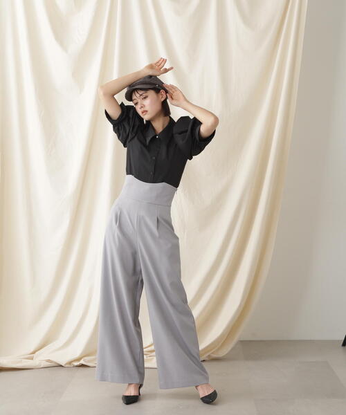 JILL by JILL STUART(ジルバイジルスチュアート)の「◇ボリュームスリーブシャツブラウス(シャツ/ブラウス・レディース・グレー/ブラック/ホワイト系その他・FREE)」の9枚目の写真
