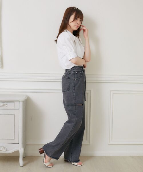 新品タグつきエムプルミエバックパールカットソーブラウス 新品タグつきエムプルミエバックパールカットソーブラウス