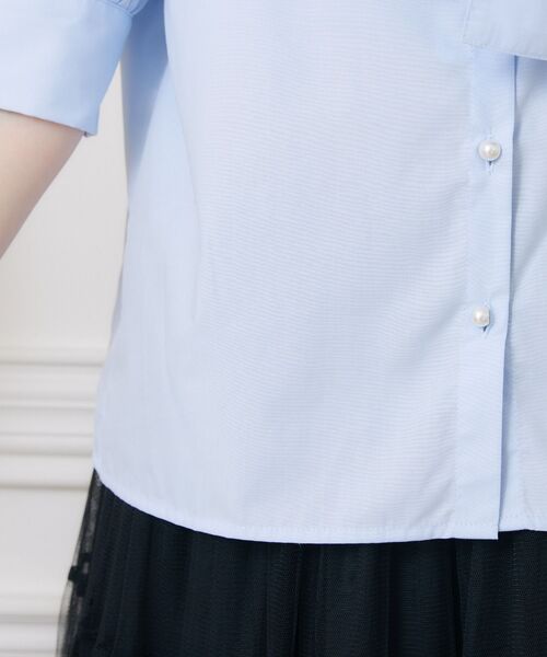 ems excite(エムズエキサイト)の「パール釦ボウタイBL(シャツ/ブラウス・レディース・ブルー/ブルー系その他/ホワイト・FREE)」の20枚目の写真