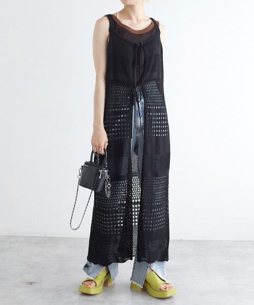 w closet（ダブルクローゼット）の「【2WAY】メッシュキャミ