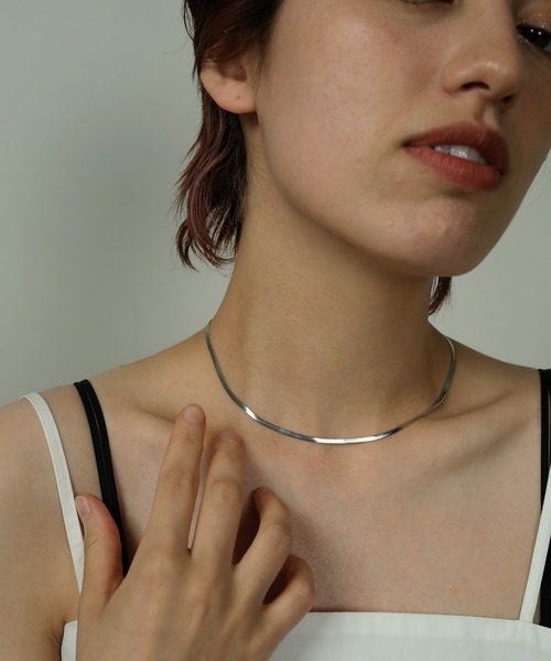 ORLEAN(オルレアン)の「金属アレルギー対応 シンプルスネークチェーンネックレス 2mm 316L(ネックレス・レディース・シルバー/ゴールド・フリー)」の14枚目の写真