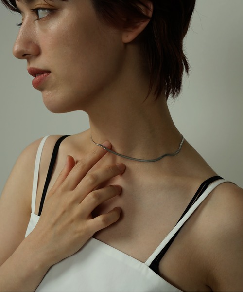 ORLEAN(オルレアン)の「金属アレルギー対応 シンプルスネークチェーンネックレス 2mm 316L(ネックレス・レディース・シルバー/ゴールド・フリー)」の15枚目の写真