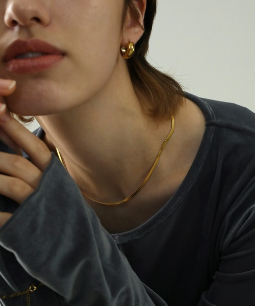 ORLEAN(オルレアン)の「金属アレルギー対応 シンプルスネークチェーンネックレス 2mm 316L(ネックレス・レディース・シルバー/ゴールド・フリー)」の10枚目の写真