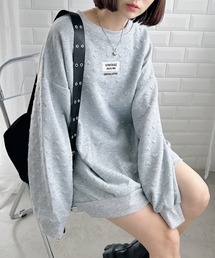ハートエンボスビッグシルエットスウェット