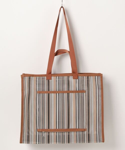 oblekt（オブレクト）の「マルチウェイ　メッシュトート（トートバッグ・レディース・ブラウン/ホワイト・FREE）」の19枚目の写真