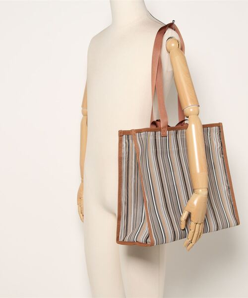 oblekt（オブレクト）の「マルチウェイ　メッシュトート（トートバッグ・レディース・ブラウン/ホワイト・FREE）」の22枚目の写真