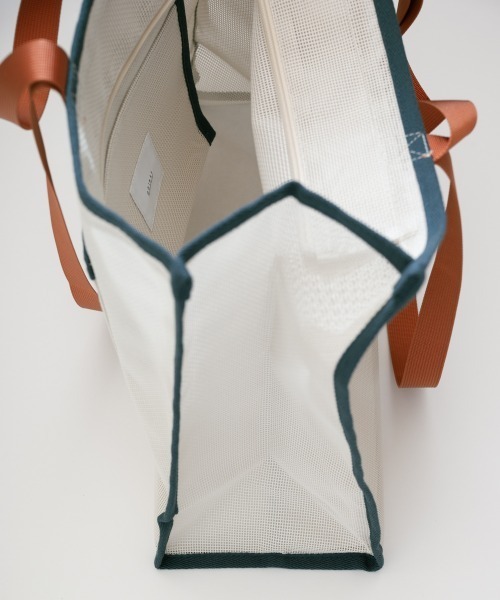 oblekt（オブレクト）の「マルチウェイ　メッシュトート（トートバッグ・レディース・ブラウン/ホワイト・FREE）」の17枚目の写真
