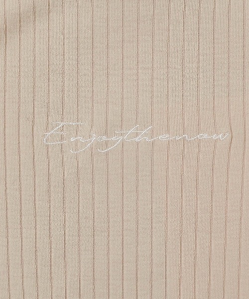 mysty woman（ミスティウーマン）の「刺繍ロゴテレコプルオーバー　978462（Tシャツ/カットソー・レディース・ブラック/ベージュ/グレイッシュブルー・FREE）」の20枚目の写真