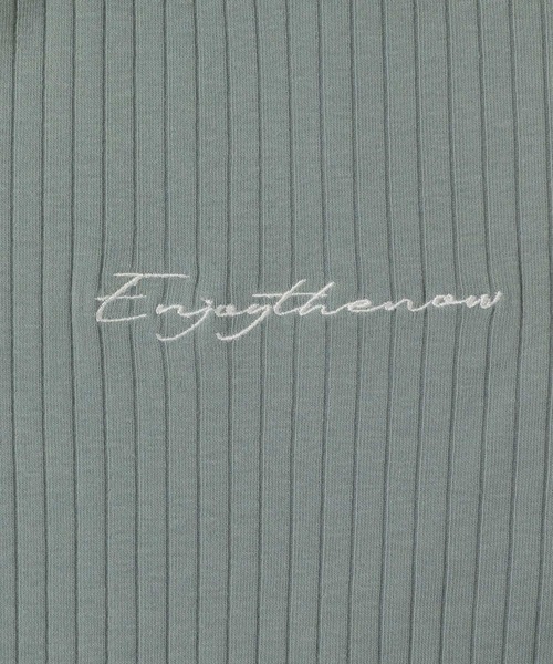 mysty woman（ミスティウーマン）の「刺繍ロゴテレコプルオーバー　978462（Tシャツ/カットソー・レディース・ブラック/ベージュ/グレイッシュブルー・FREE）」の22枚目の写真