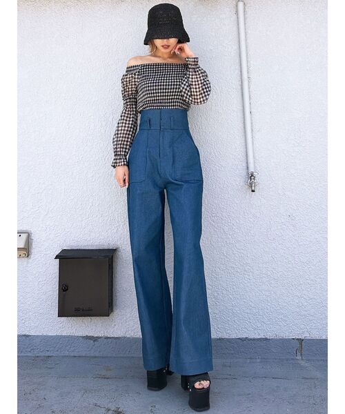 EMODA（エモダ）の「2WAY SHEER SHIRRING TOP（Tシャツ/カットソー・レディース・ブラック/その他1/その他・FREE）」の11枚目の写真