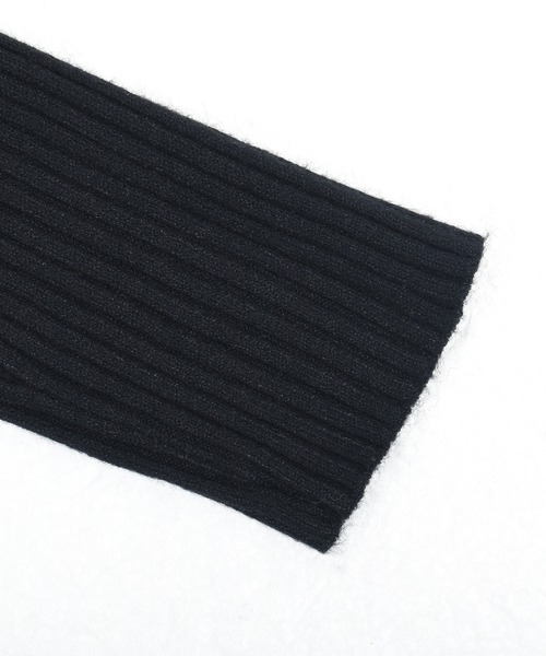 Felt-Maglietta（フェルトマリエッタ）の「ツイストネック長袖リブニット（ニット/セーター・レディース・ブラック/ホワイト・FREE）」の17枚目の写真