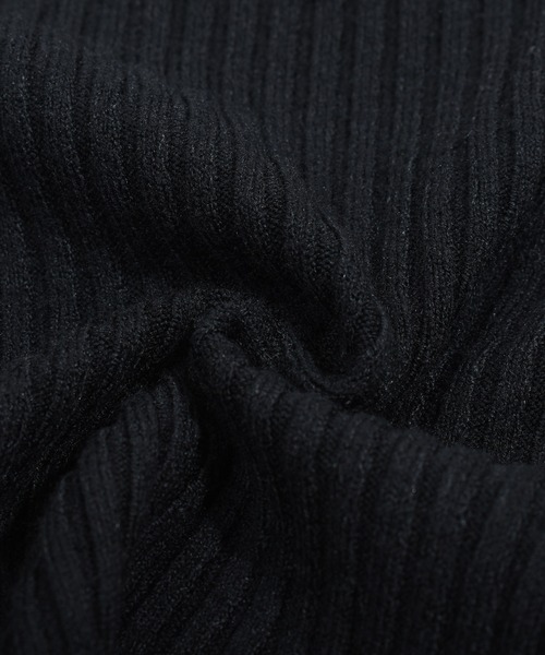 Felt-Maglietta（フェルトマリエッタ）の「ツイストネック長袖リブニット（ニット/セーター・レディース・ブラック/ホワイト・FREE）」の18枚目の写真