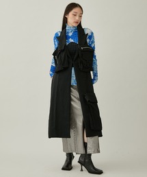 【AKIKOAOKI/アキコアオキ】ポケットパーツジレ