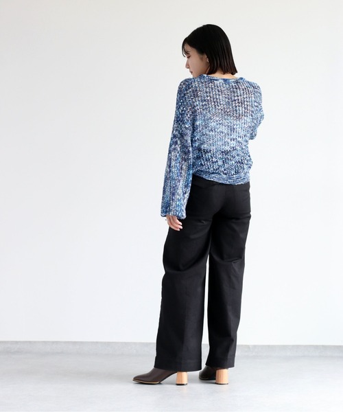 cepo（セポ）の「ミックスカラー ダンゾメニット（ニット/セーター・レディース・オレンジ/ブルー・M）」の16枚目の写真