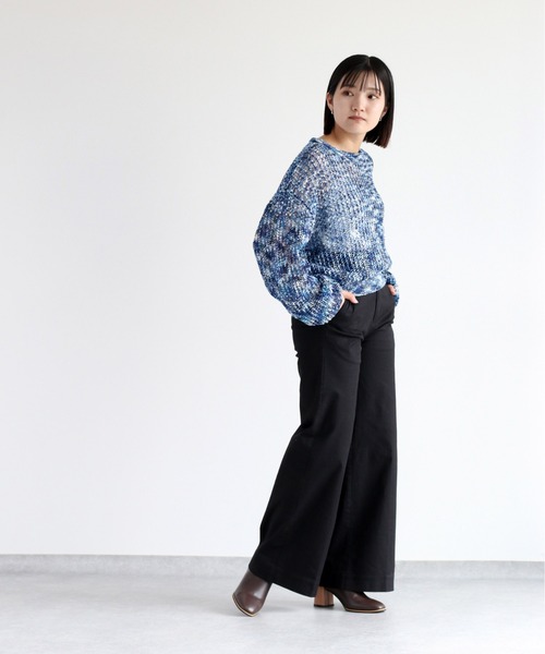 cepo（セポ）の「ミックスカラー ダンゾメニット（ニット/セーター・レディース・オレンジ/ブルー・M）」の15枚目の写真