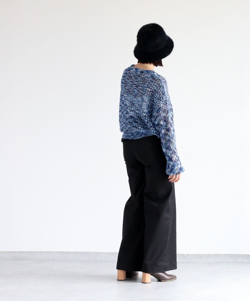 cepo（セポ）の「ミックスカラー ダンゾメニット（ニット/セーター・レディース・オレンジ/ブルー・M）」の17枚目の写真