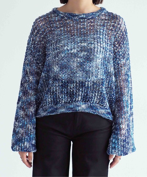 cepo（セポ）の「ミックスカラー ダンゾメニット（ニット/セーター・レディース・オレンジ/ブルー・M）」の18枚目の写真