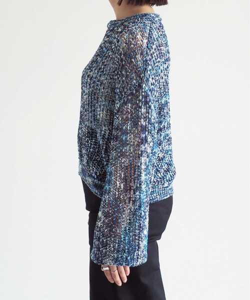 cepo（セポ）の「ミックスカラー ダンゾメニット（ニット/セーター・レディース・オレンジ/ブルー・M）」の19枚目の写真