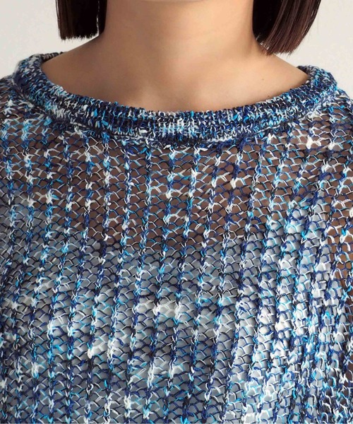 cepo（セポ）の「ミックスカラー ダンゾメニット（ニット/セーター・レディース・オレンジ/ブルー・M）」の21枚目の写真